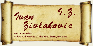 Ivan Zivlaković vizit kartica